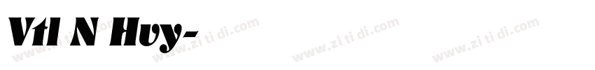 Vtl N Hvy字体转换